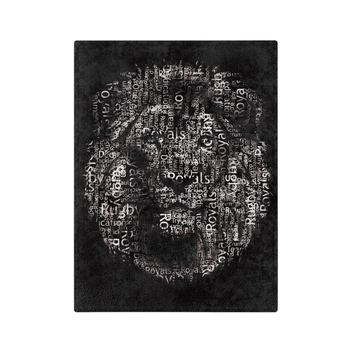 Royals Rugby Lion Head Fleece Blanket
