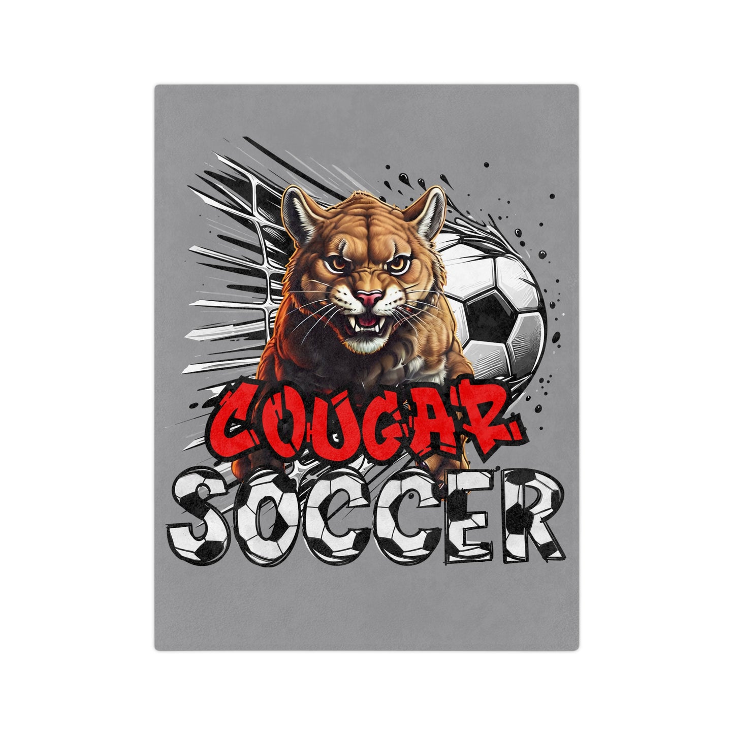 Cougar Soccer Fleece Blanket