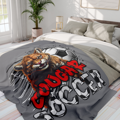 Cougar Soccer Fleece Blanket