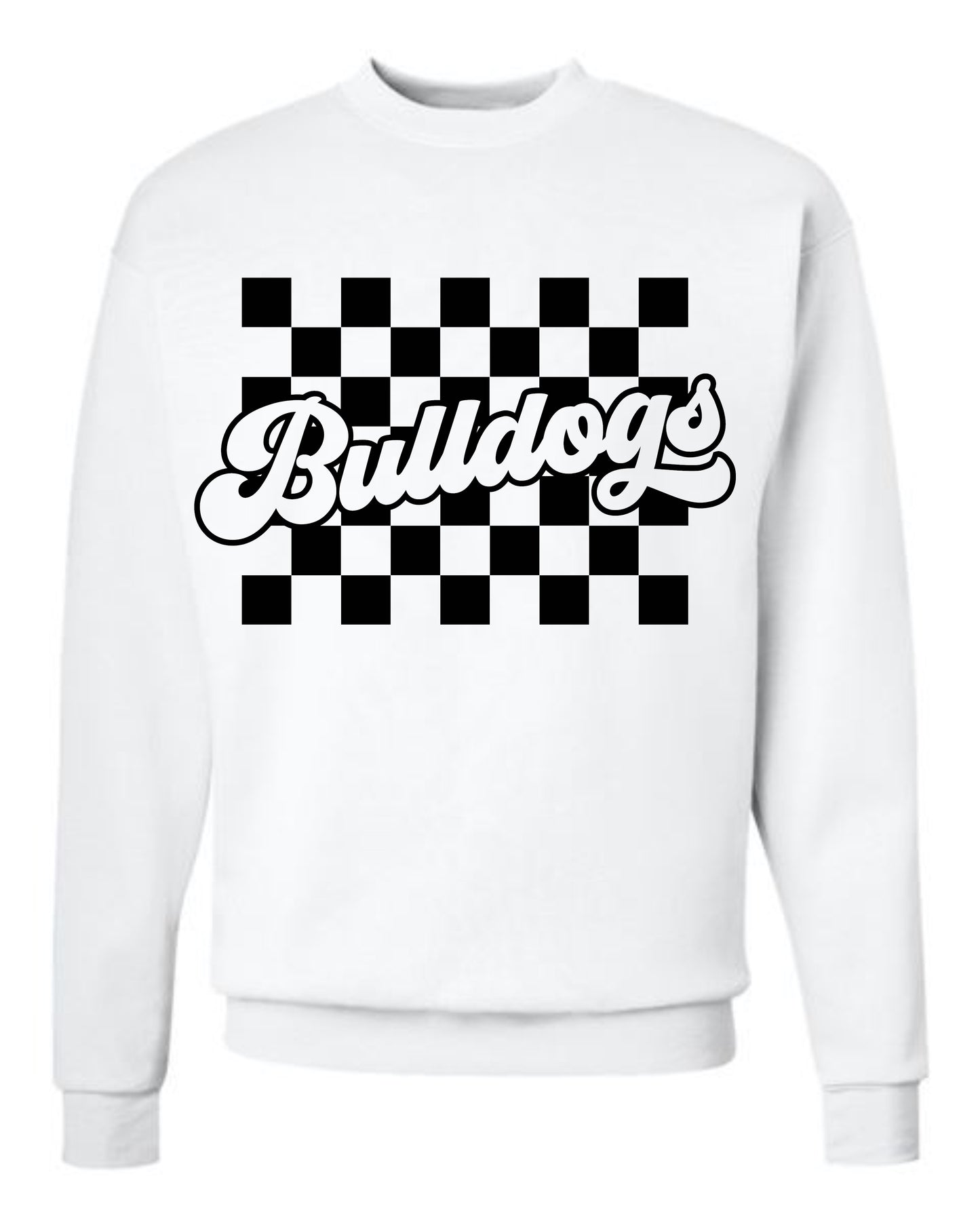 Customer Order Bulldogs Check White