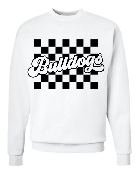 Customer Order Bulldogs Check White