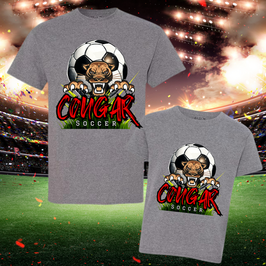 Roaring Cougar Soccer T-shirt