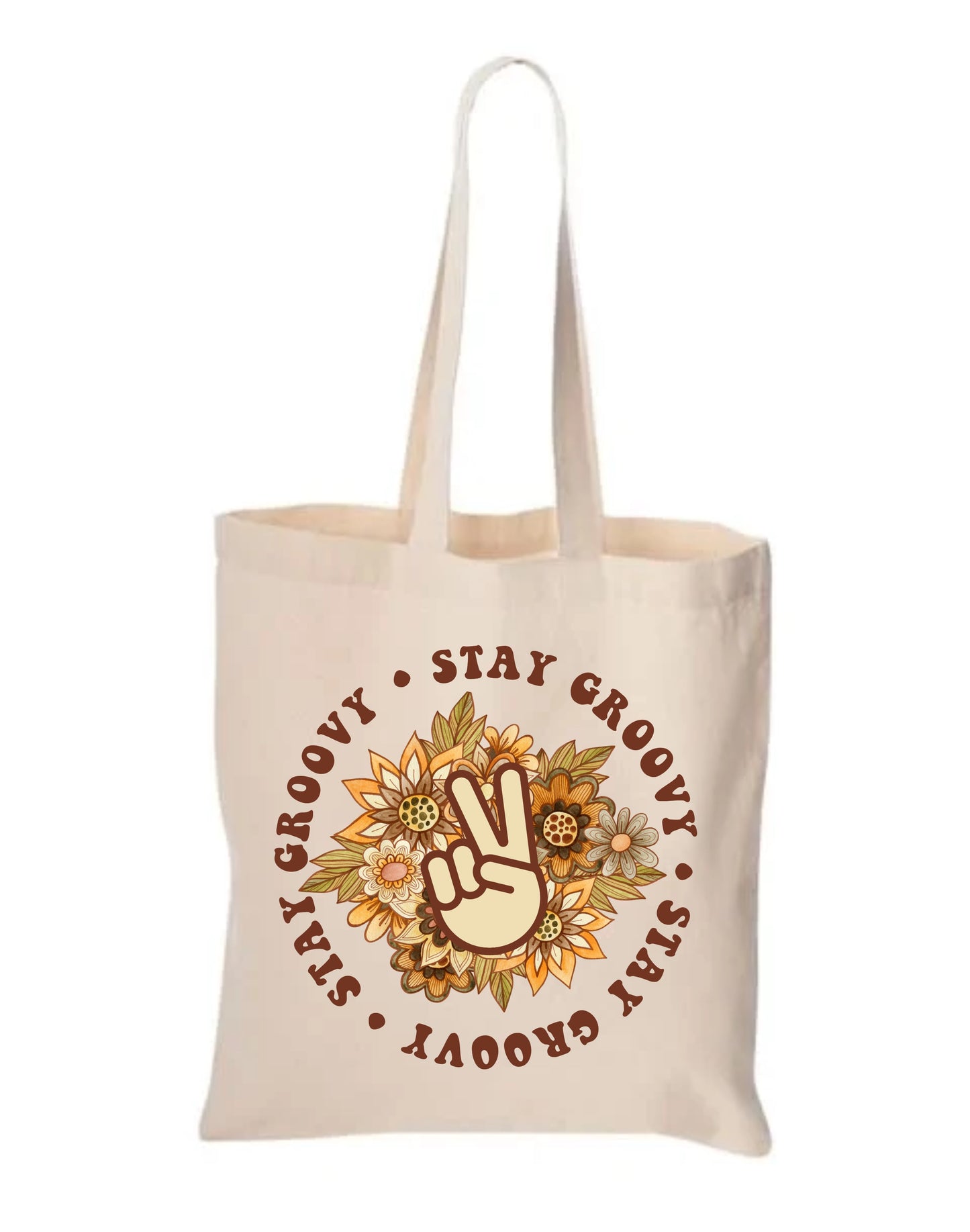 Stay Groovy Canvas Tote