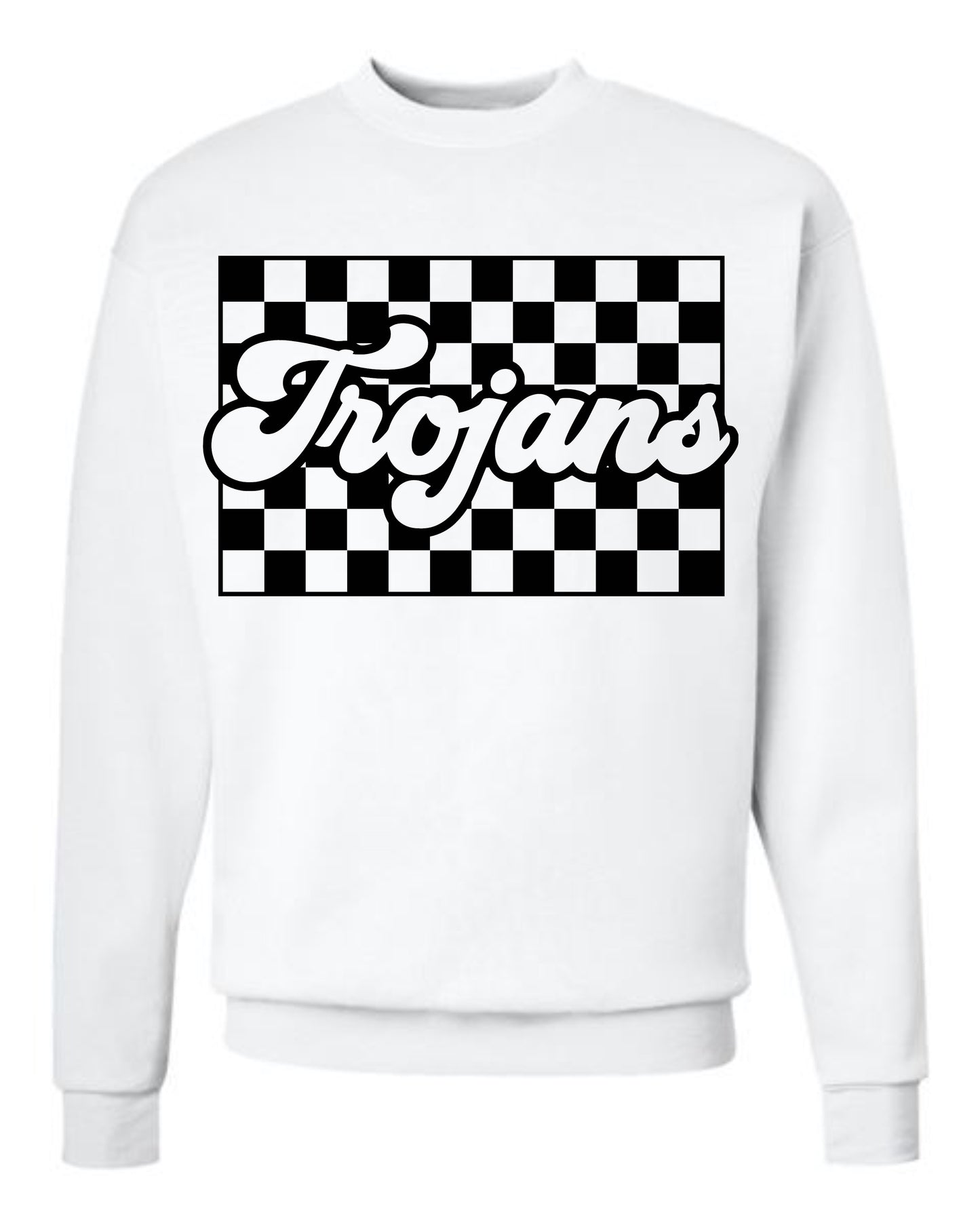 Trojan Check White